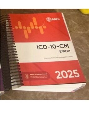 A.P.C. ICD-10-CM Expert 2025 Spiral Manual - Red and White